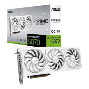 Видеокарта ASUS Prime GeForce RTX 5070 12GB GDDR7 White OC Edition PRIME-RTX5070-O12G-WHITE