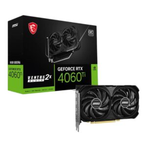 Видеокарта MSI GeForce RTX 4060 Ti Ventus 2X BLACK E1 8G